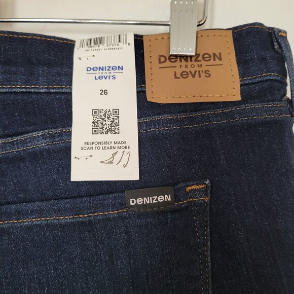 Denizen From Levis Mid-Rise Bootcut Stretch Denim Jeans Size 26 - Picture 5 of 7